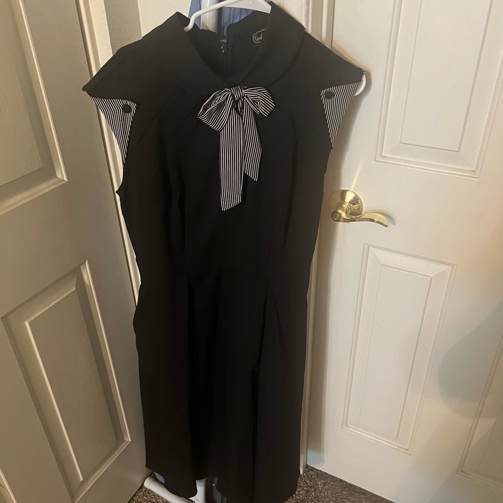 Voodoo Vixen black dress with pockets. Large UK 12